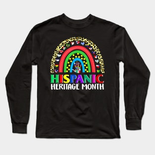 Hispanic Heritage Month Spanish Rainbow Long Sleeve T-Shirt